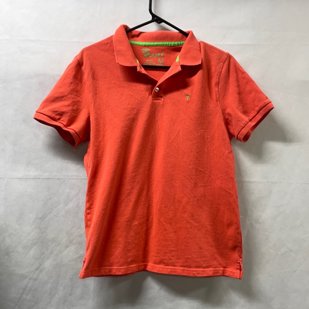 Vurt Skater Coral Polo Shirt Size Medium